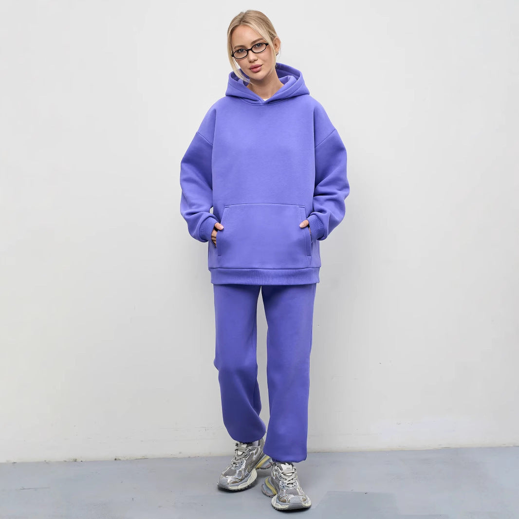 Damen oversized Hoodie und entspannte Sweatpants Drune