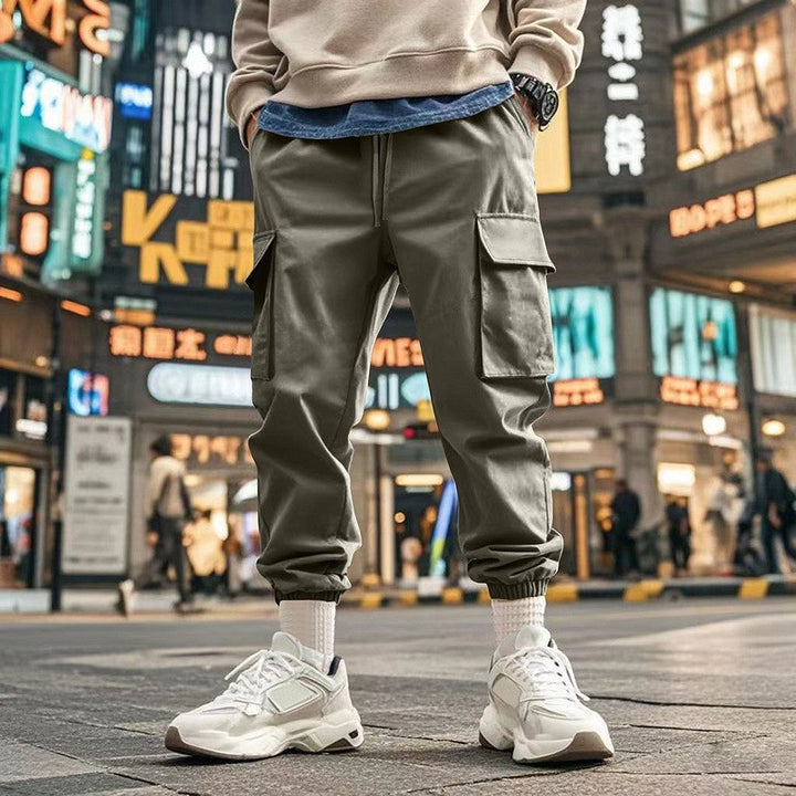 Herren Cargo-Hose mit verstellbarem Bund und praktischen Seitentaschen Drune