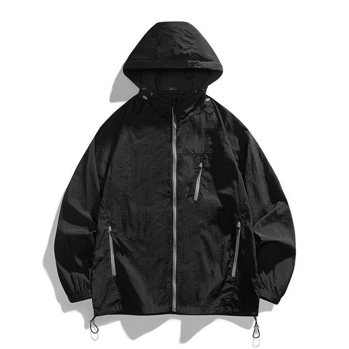 Herren leichtgewichtige Windjacke mit praktischen Taschen und atmungsaktiven Eigenschaften Drune