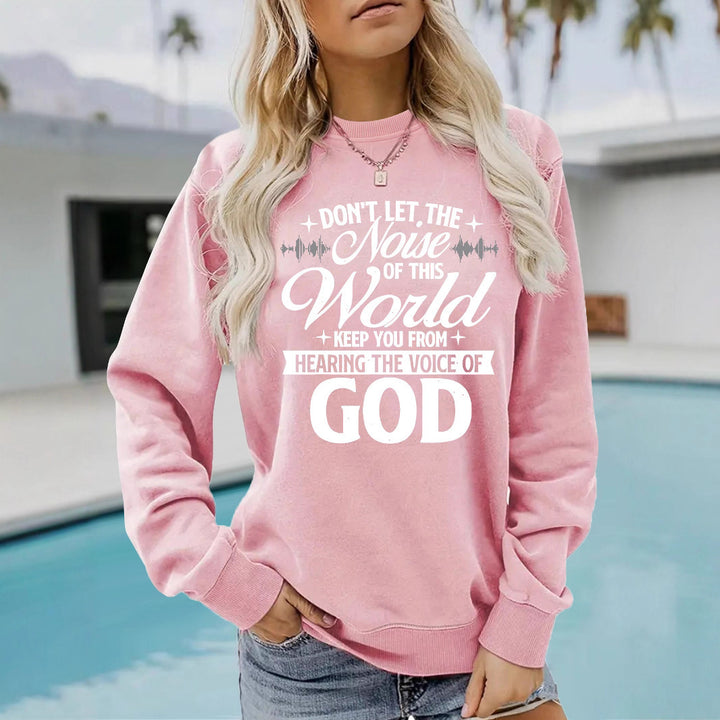 Damen Sweatshirt mit inspirierendem Aufdruck und bequemer Passform Drune