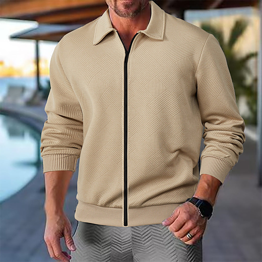 Herren Leichte Freizeitjacke mit strukturiertem Design Drune