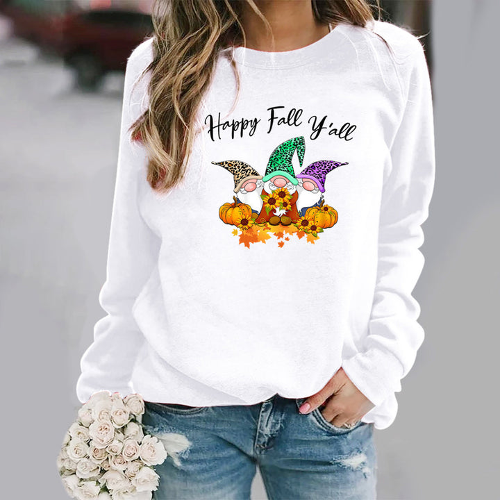 Damen Sweatshirt mit Herbstmotiv und gemütlichem Schnitt Drune