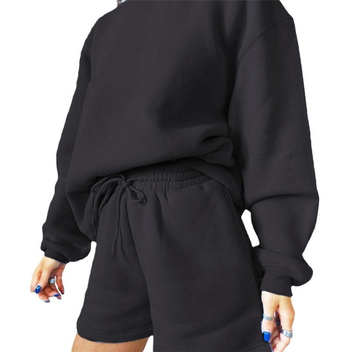 Damen lässiges und stylisches Sweatshirt-Shorts-Set Drune