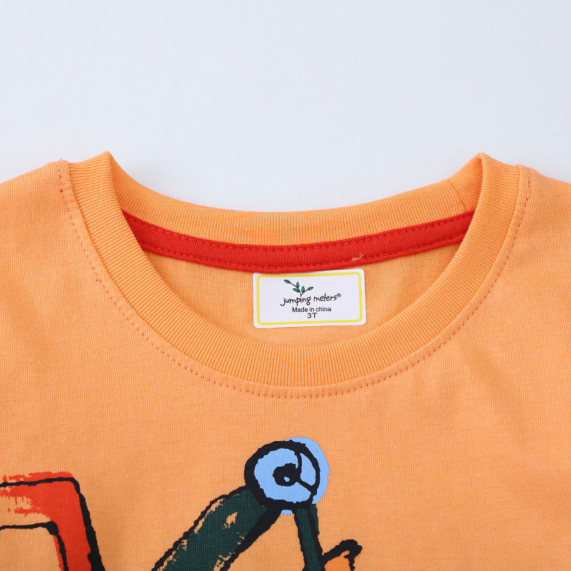 Kinder T-Shirt mit originellem Baustellenmotiv Drune