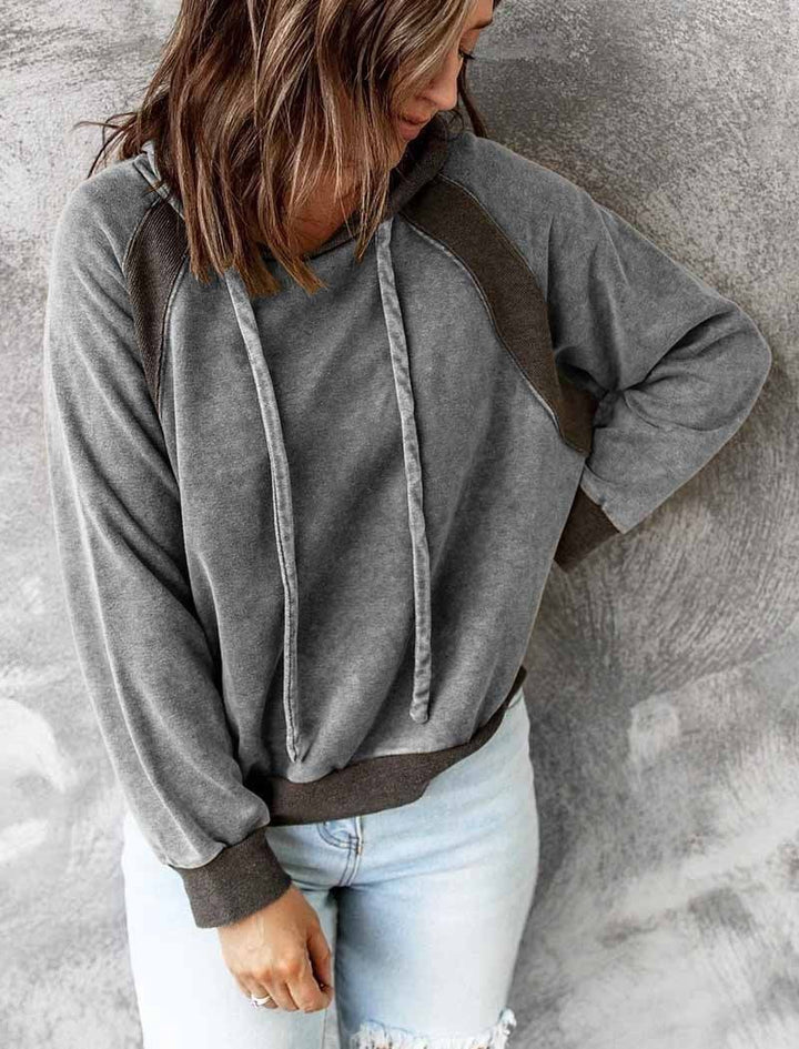Drune | gewaschener Full Zip Hoodie mit Reißverschluss für Damen - Perfekt für den Alltag