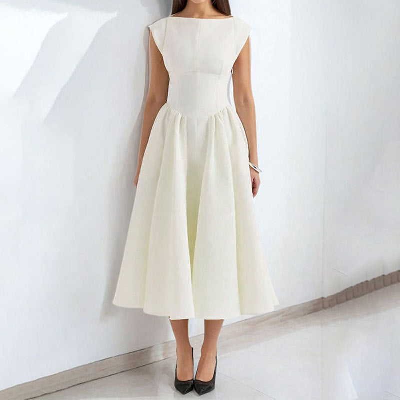 Damen Abendkleid mit elegantem Schnitt und schwingendem Rock Drune