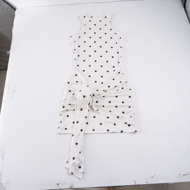 Damen asymmetrisches Wickelkleid mit einzigartigen Rüschendetails Drune