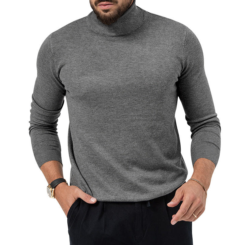 Herren eleganter Rollkragenpullover aus softem Material Drune