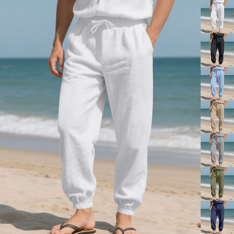 Herren Bequeme Alltagshose mit elastischem Bund und Taschen Drune