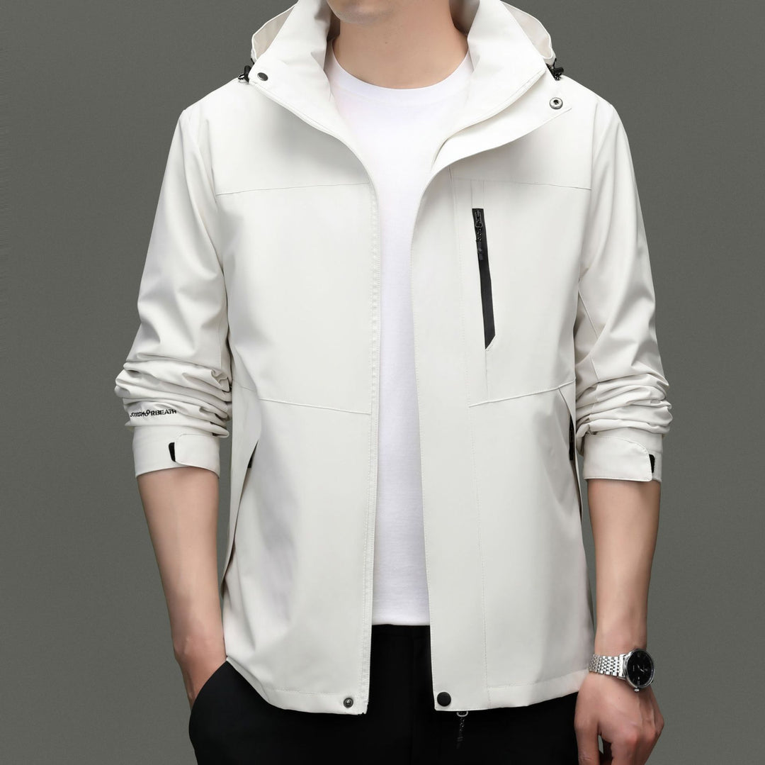 Herren Übergangsjacke mit stylischem Stehkragen und atmungsaktiven Eigenschaften Drune