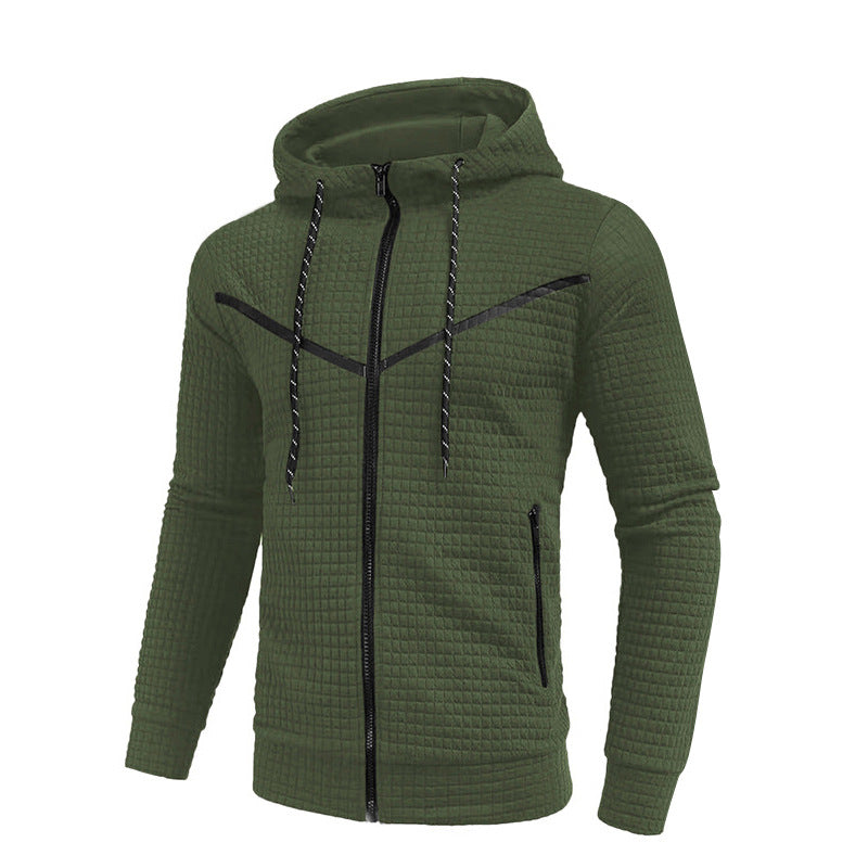 Herren stylische Jacke mit strukturiertem Design und praktischem Reißverschluss Drune