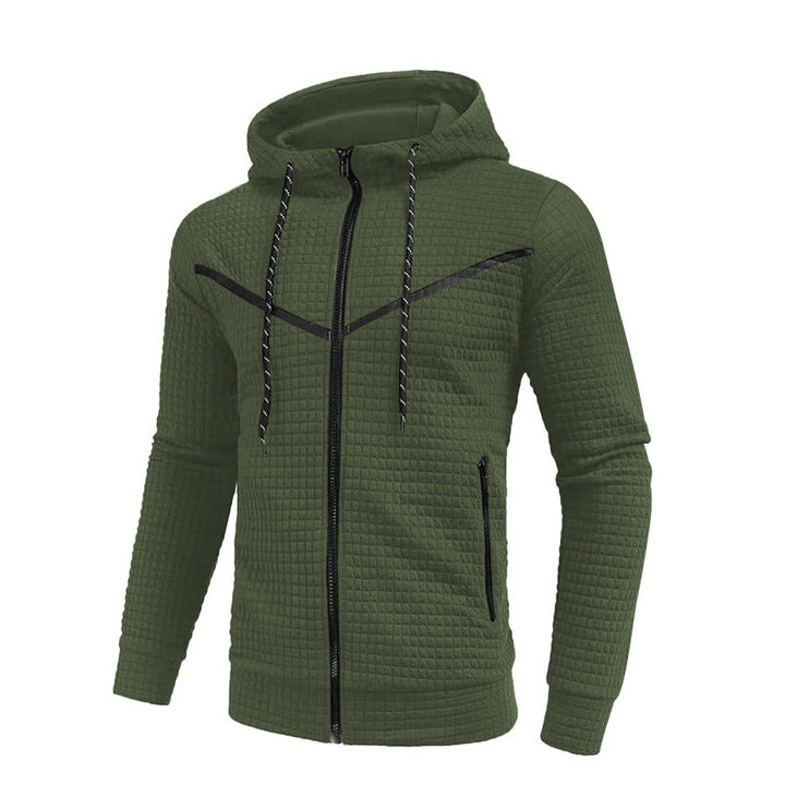 Herren stylische Jacke mit strukturiertem Design und praktischem Reißverschluss Drune