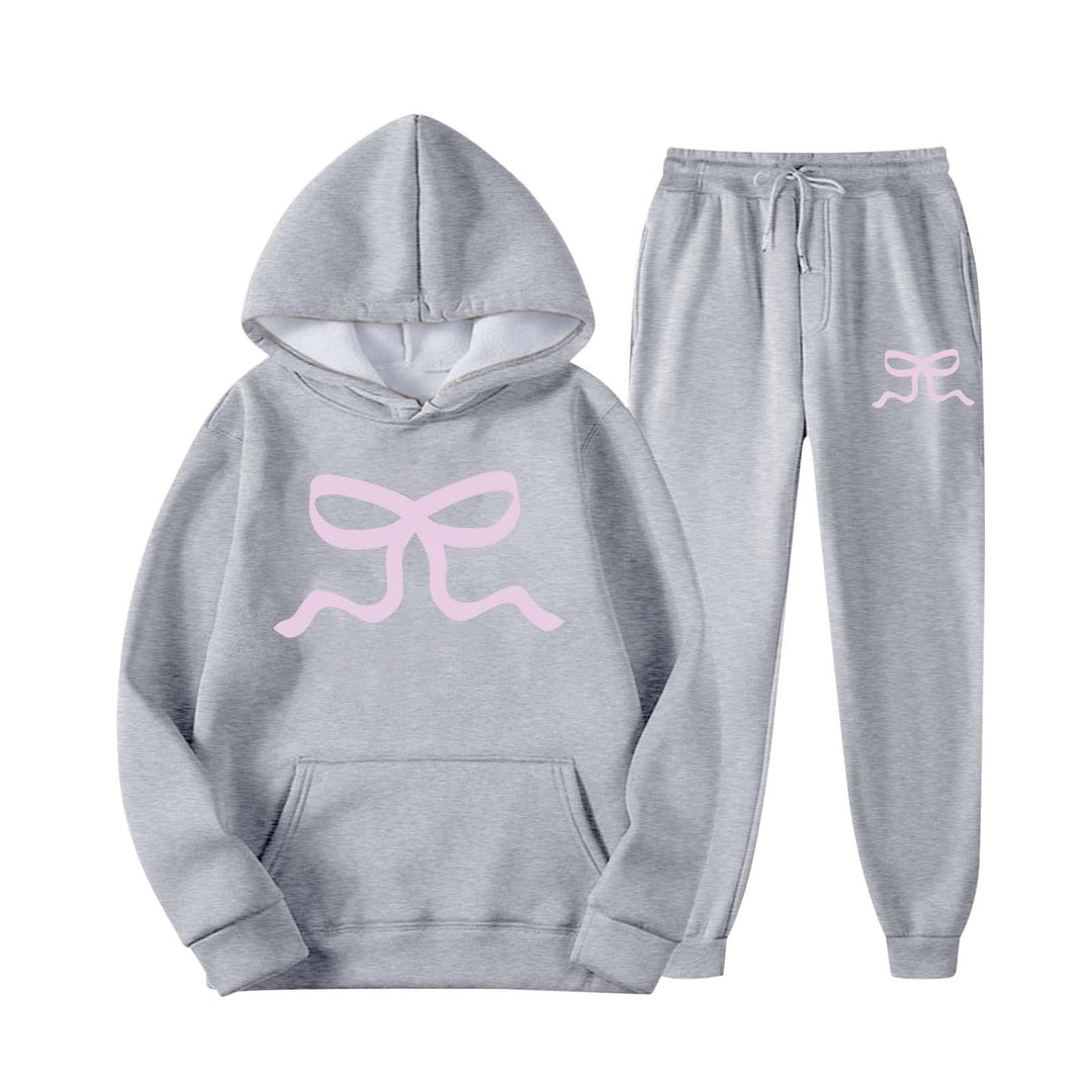 Damen lässiger Hoodie und Jogginghose Set Drune