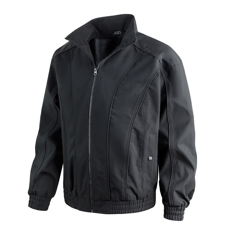 Herren Freizeitjacke mit hochschließendem Kragen und elastischem Bund Drune
