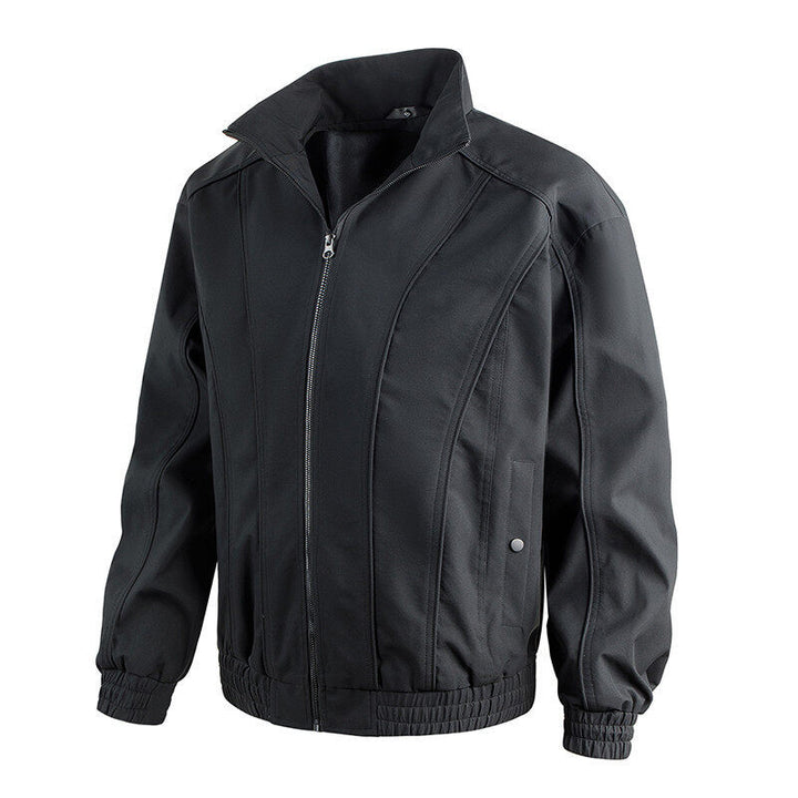 Herren Freizeitjacke mit hochschließendem Kragen und elastischem Bund Drune
