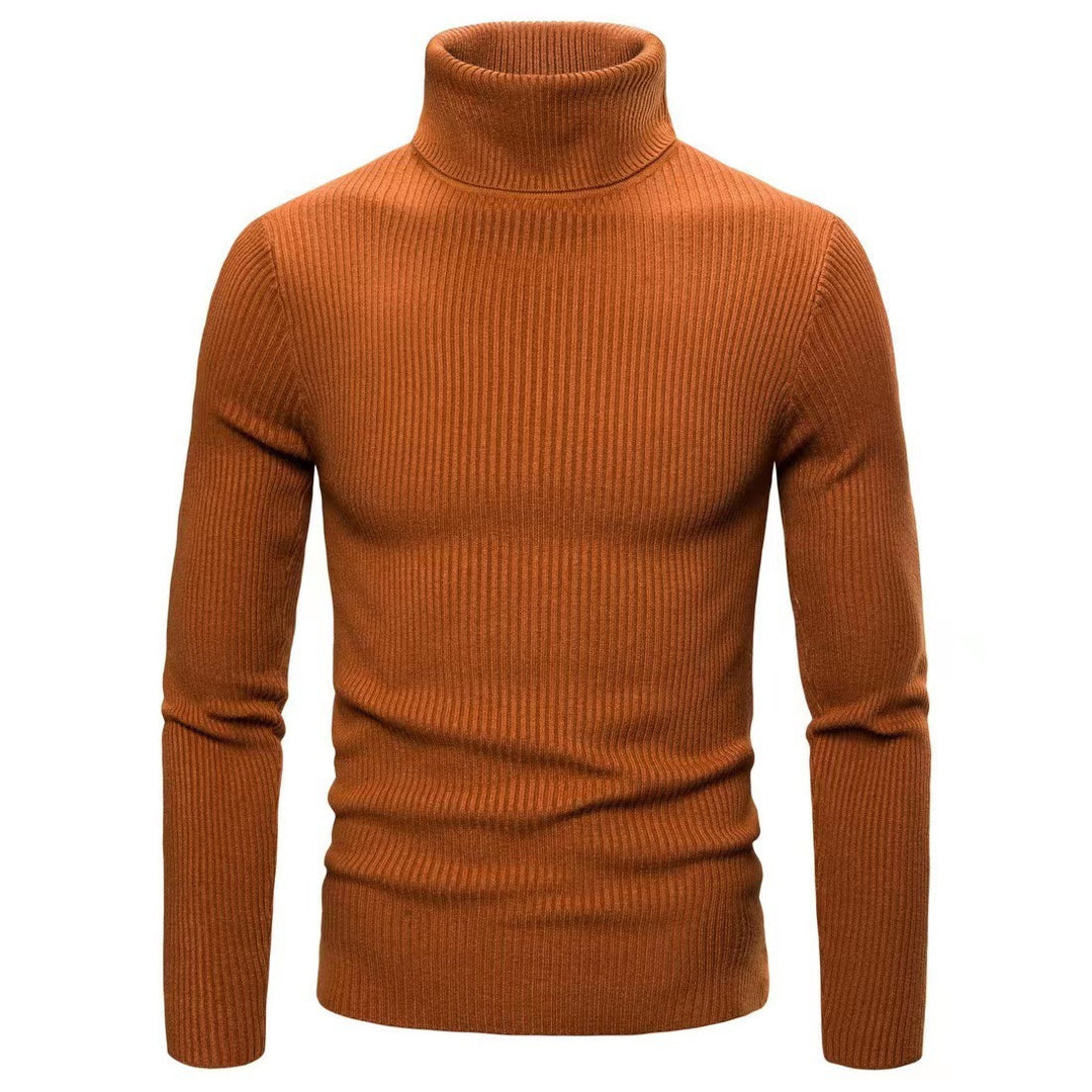 Herren Hochwertiger Rollkragenpullover aus feiner Rippstruktur Drune