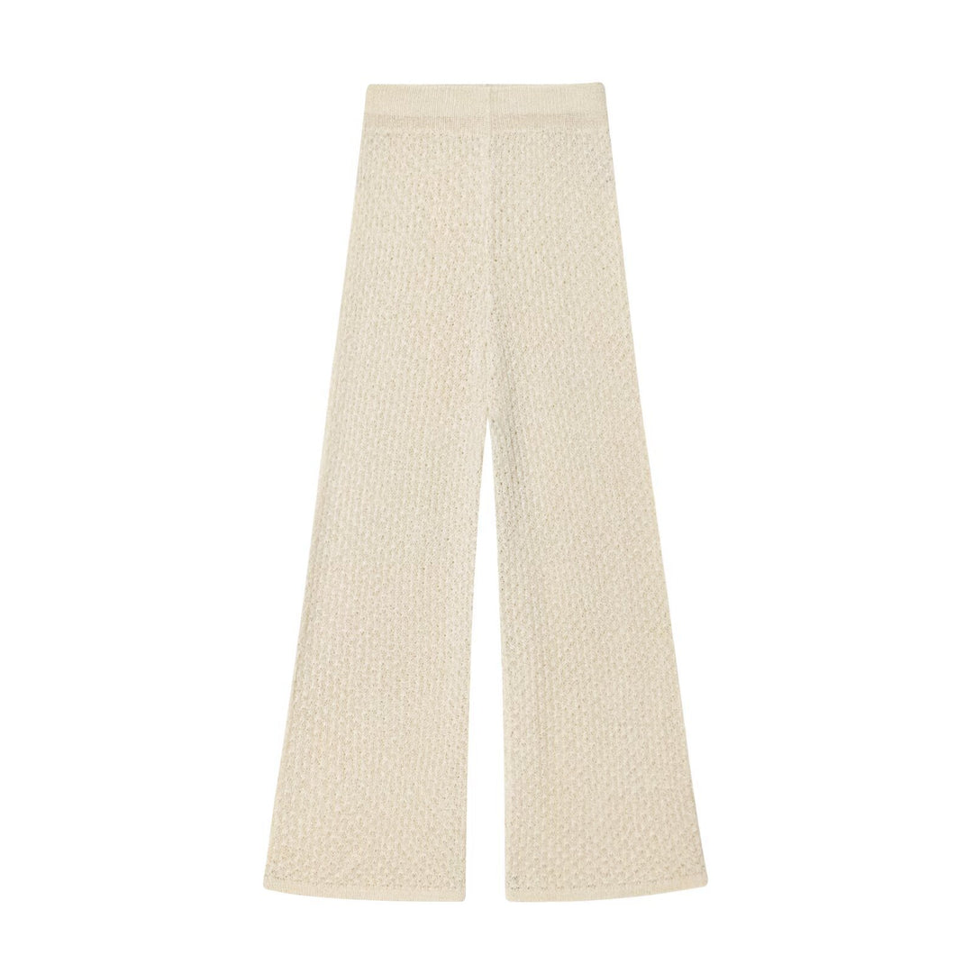Damen Weite, strukturierte Palazzo-Hose Drune