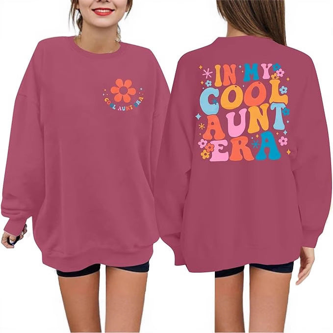 Damen Sweatshirt mit modernem floralen Print und lässigem Schnitt Drune