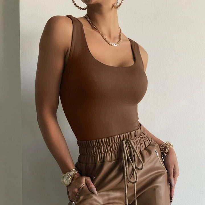 Damen Elegantes ärmelloses Stretch-Top Drune