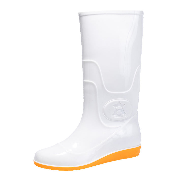 Damen wasserdichte Gummistiefel mit rutschfester Profilsohle und warmem Innenfutter Drune