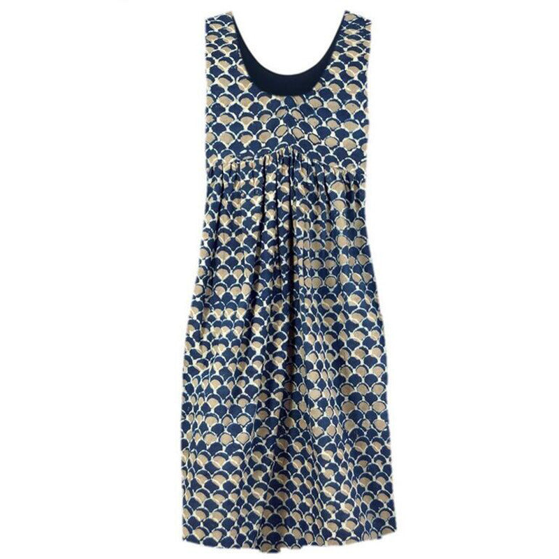 Damen Freizeitkleid mit fließendem Schnitt und verspieltem Muster Drune
