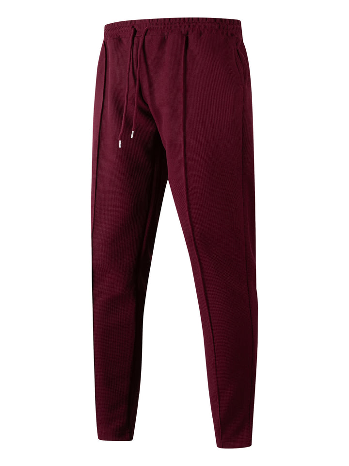 Herren nan tapered Freizeithose mit Tunnelzugbund, Bügelfalte und seitlichen Eingrifftaschen Drune