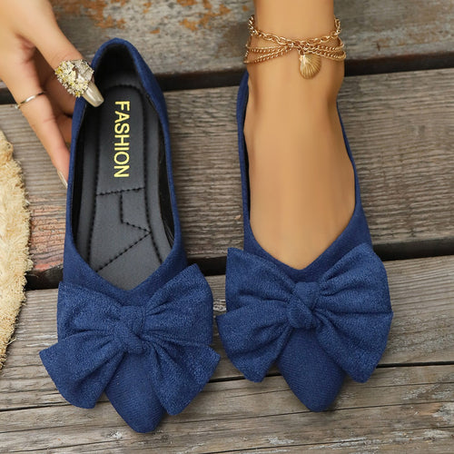 Damen Ballerina-Schuhe mit elegantem Schleifendetail und rutschfester Sohle Drune