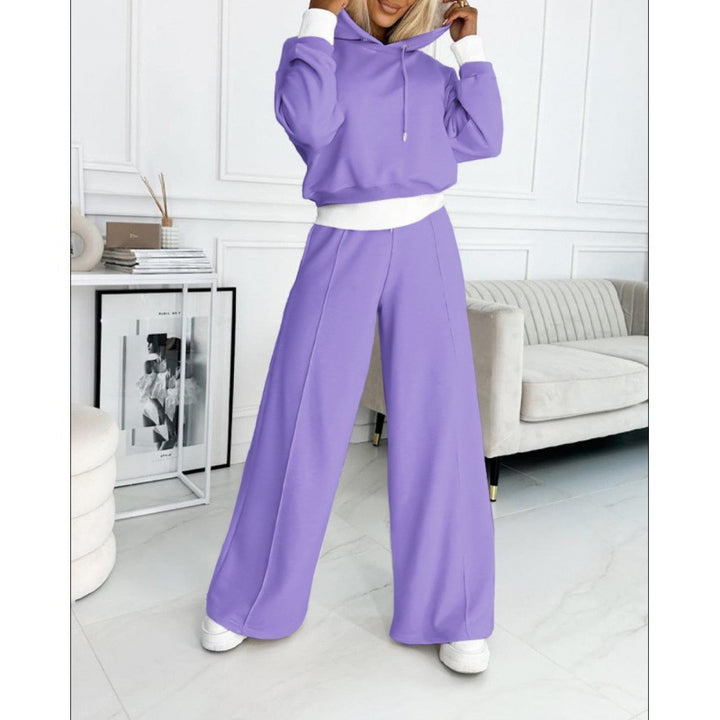 Damen Sportliches Lounge-Set mit weitem Schnitt und Kapuze Drune