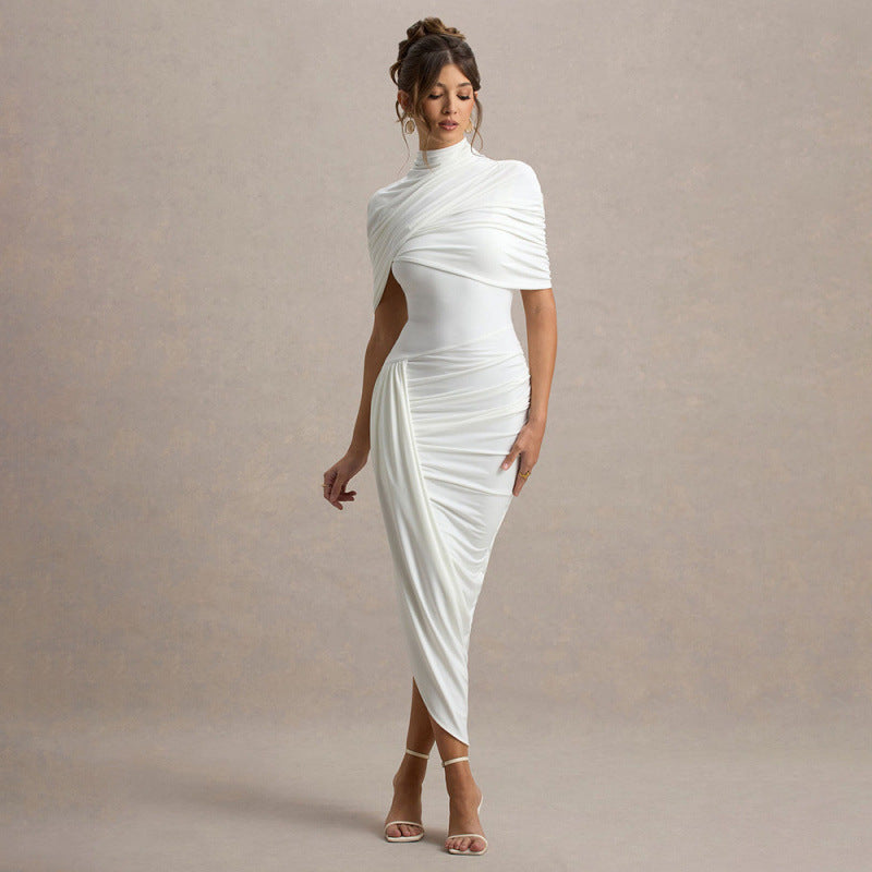 Damen Drapiertes Abendkleid Drune
