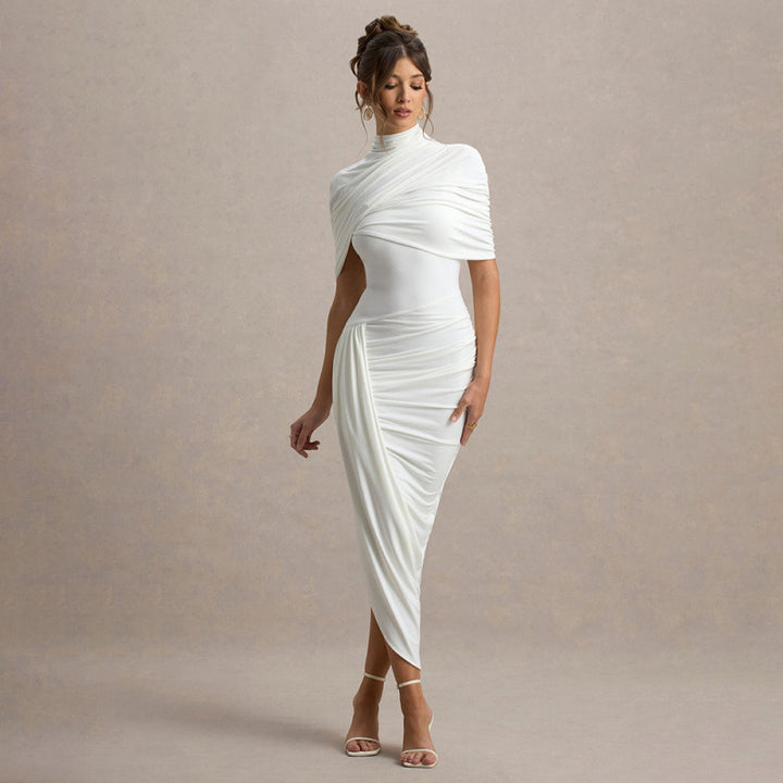 Damen Drapiertes Abendkleid Drune
