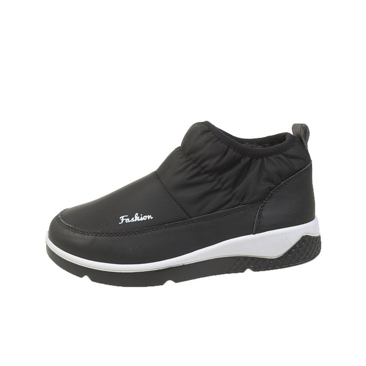 Damen nan gesteppte gefütterte Slip-On Winter-Sneaker mit elastischem Schaft und gepolstertem Komfortfußbett Drune