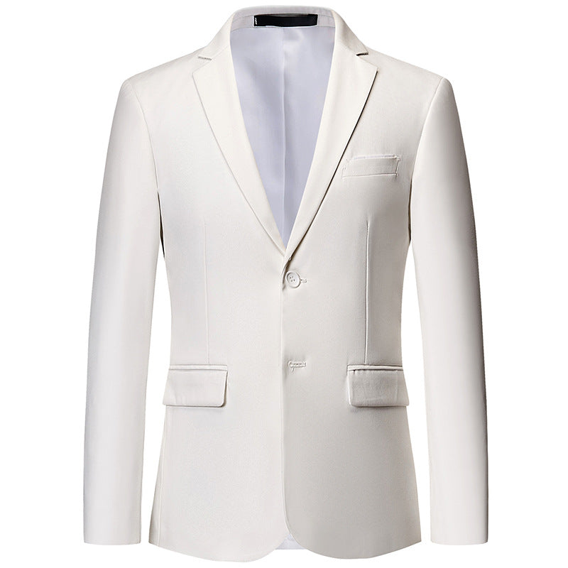 Herren nan tailliertes Sakko mit schmaler Silhouette, Stretchanteil und Pattentaschen Drune