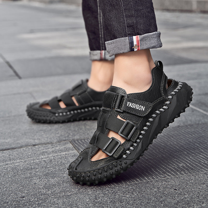 Herren Sportliche Freizeitsandalen mit verstellbaren Riemen und rutschfester Sohle Drune