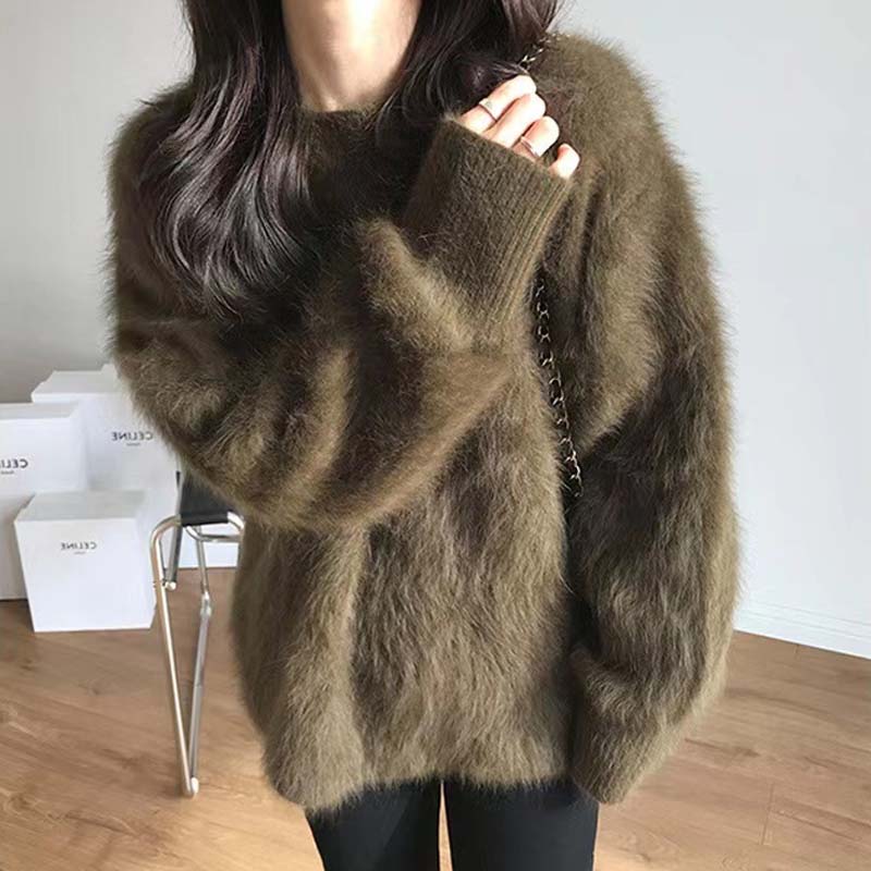 Drune | Weicher Strickpullover Mohair Luxuriöser Komfort
