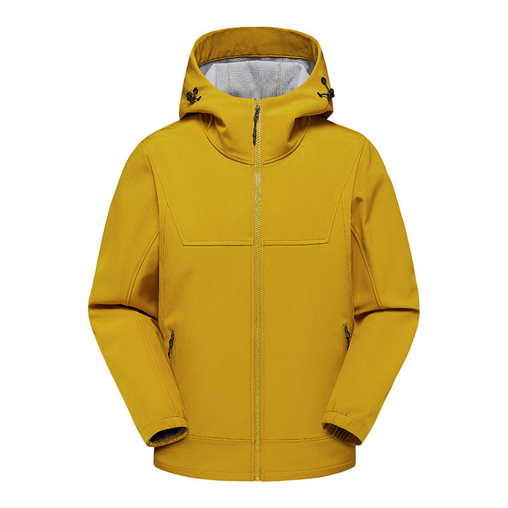 Herren technische Multifunktionsjacke mit verstellbarem Kapuzenkragen und wasserabweisendem Material Drune