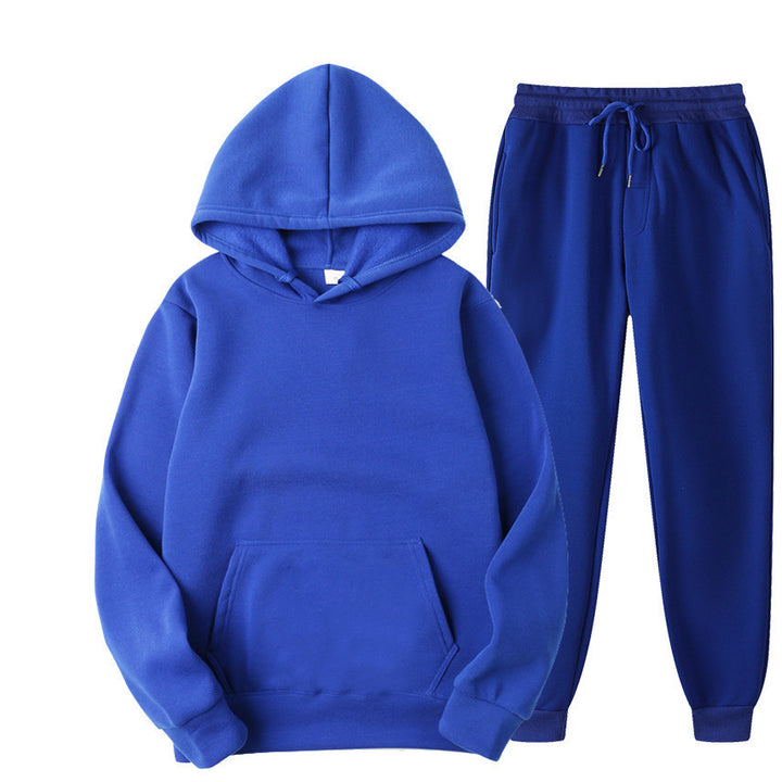 Unisex nan gemütliches Hoodie-Jogginganzug-Set mit Kängurutasche, elastischem Tunnelzugbund und gerippten Bündchen Drune