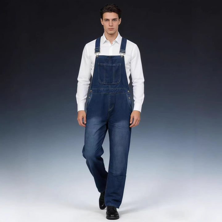 Herren Lässige Baumwoll-Latzhose Drune
