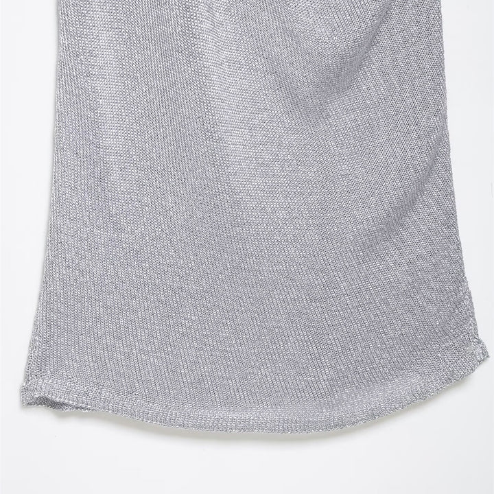 Damen Haltertop mit elegantem Wasserfallausschnitt und figurumspielendem Schnitt Drune