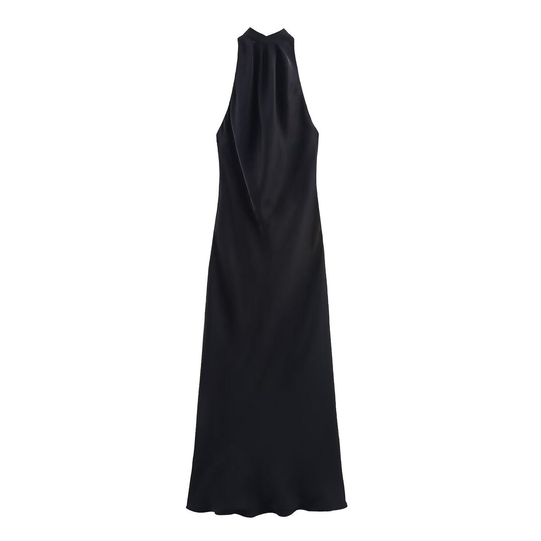 Damen Abendkleid mit elegantem Halterneck-Design und fließendem Schnitt Drune