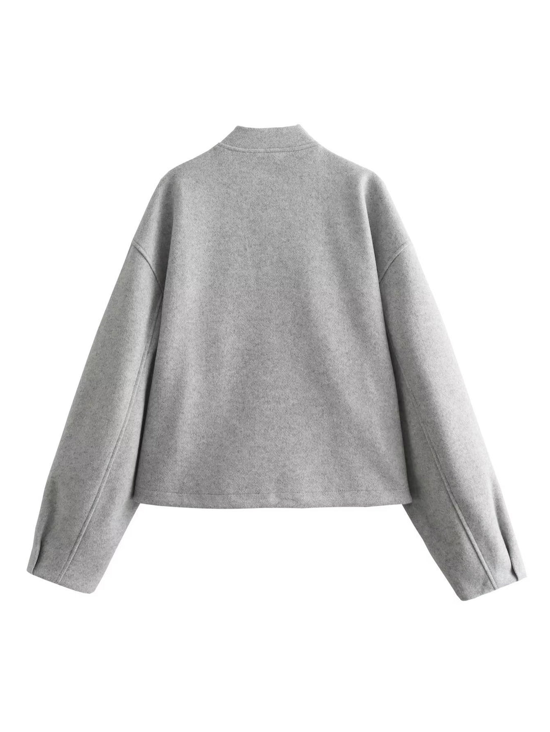 Damen lässige Übergangsjacke mit Stehkragen und asymmetrischem Schnitt Drune