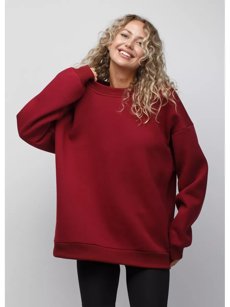 Damen Oversized Sweatshirt mit weiten Ärmeln Drune