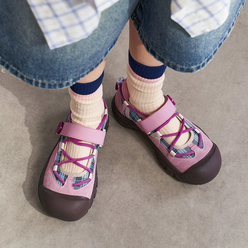 Damen Freizeitschuhe mit verstellbarem Klettverschluss und rutschfester Sohle Drune