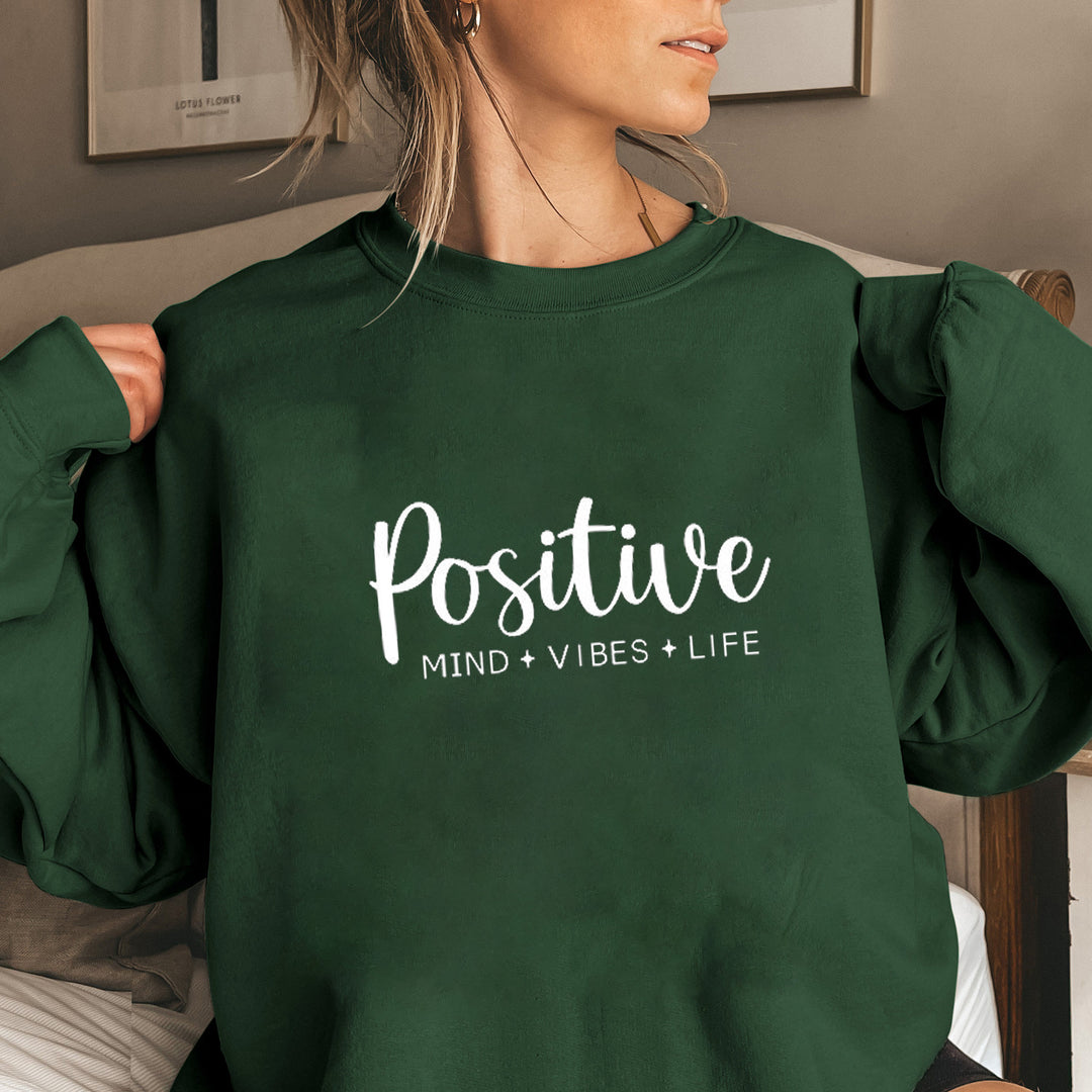 Damen Sweatshirt mit voluminösen Ärmeln und inspirierendem Aufdruck Drune
