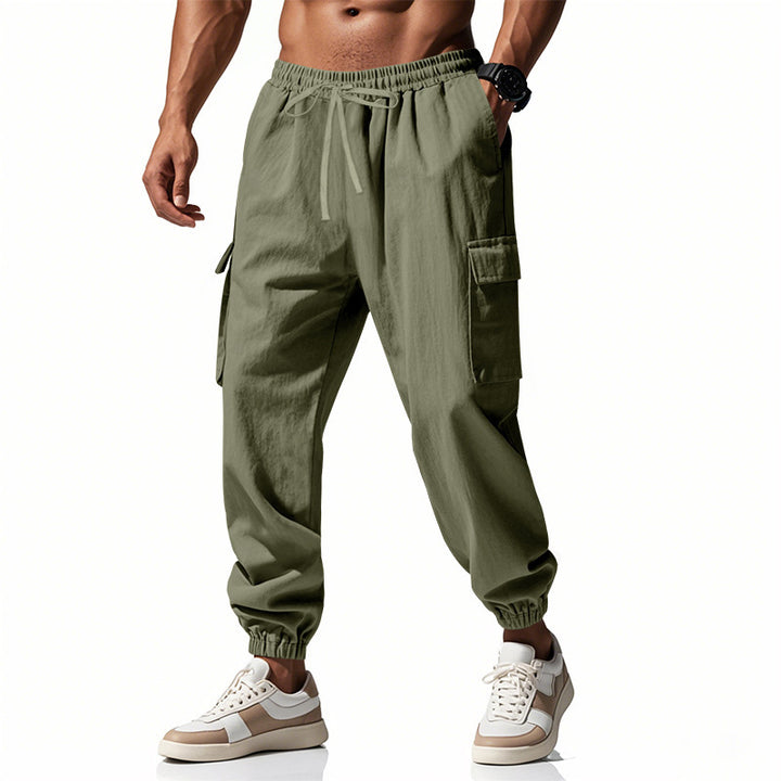 Herren Cargo-Jogginghose mit praktischen Seitentaschen und elastischem Bund Drune
