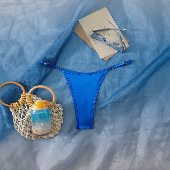 Damen Hochgeschnittener Bikini-Höschen mit elegantem Design Drune