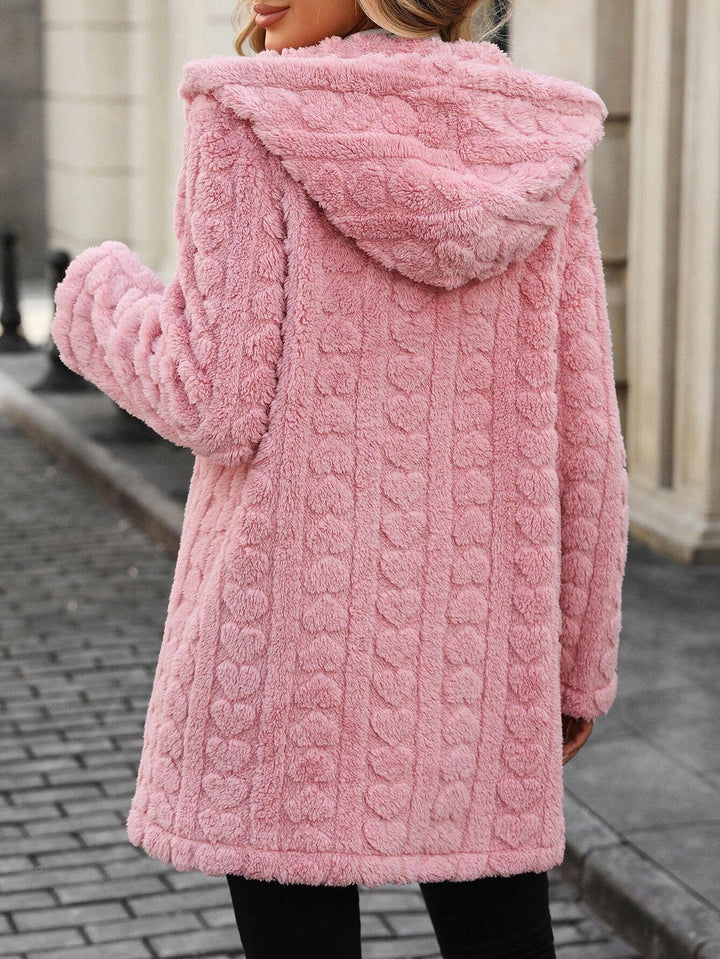 Drune | Texturiertes Faux-Fur-Mantel - Gemütliche leichte Schicht - Weicher Polyester-Mix - Legere Oberbekleidung