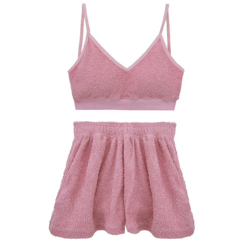 Damen Relax-Set mit weichem Material und verstellbaren Trägern Drune