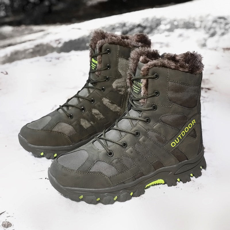Damen Stiefel für Abenteuer im Freien mit warmem Innenfutter und rutschfester Sohle Drune