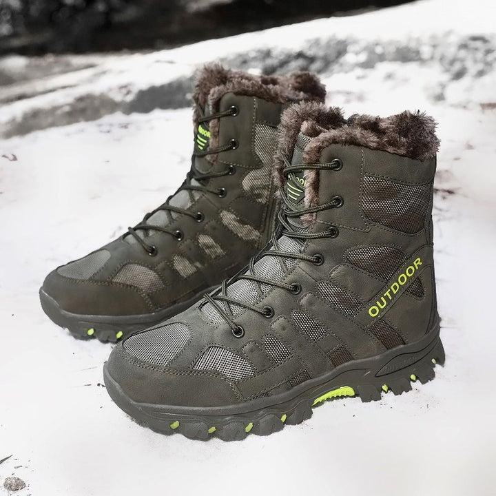 Damen Stiefel für Abenteuer im Freien mit warmem Innenfutter und rutschfester Sohle Drune