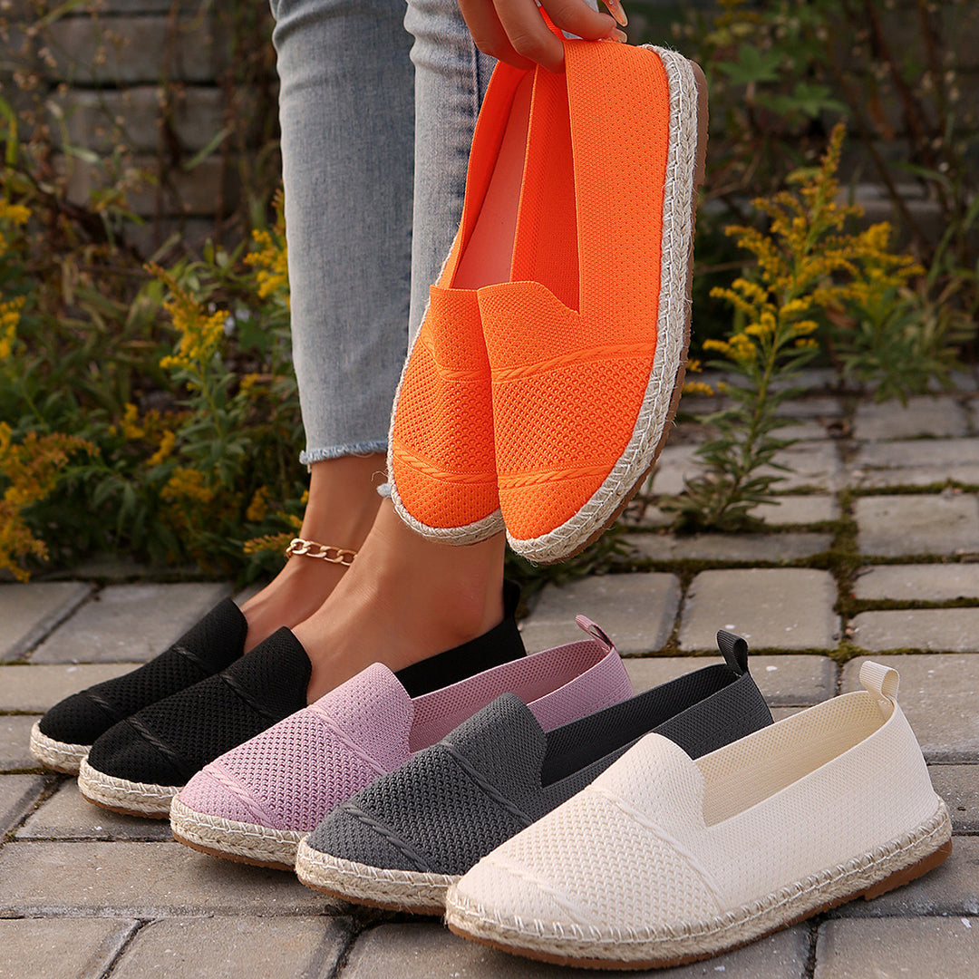 Damen Espadrilles mit atmungsaktiver Obermaterialstruktur und bequemer Sohle Drune